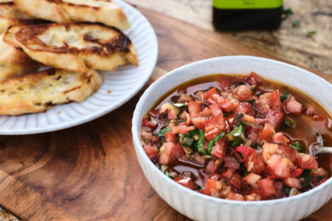 EVOO, Tomato & Anchovy Dip